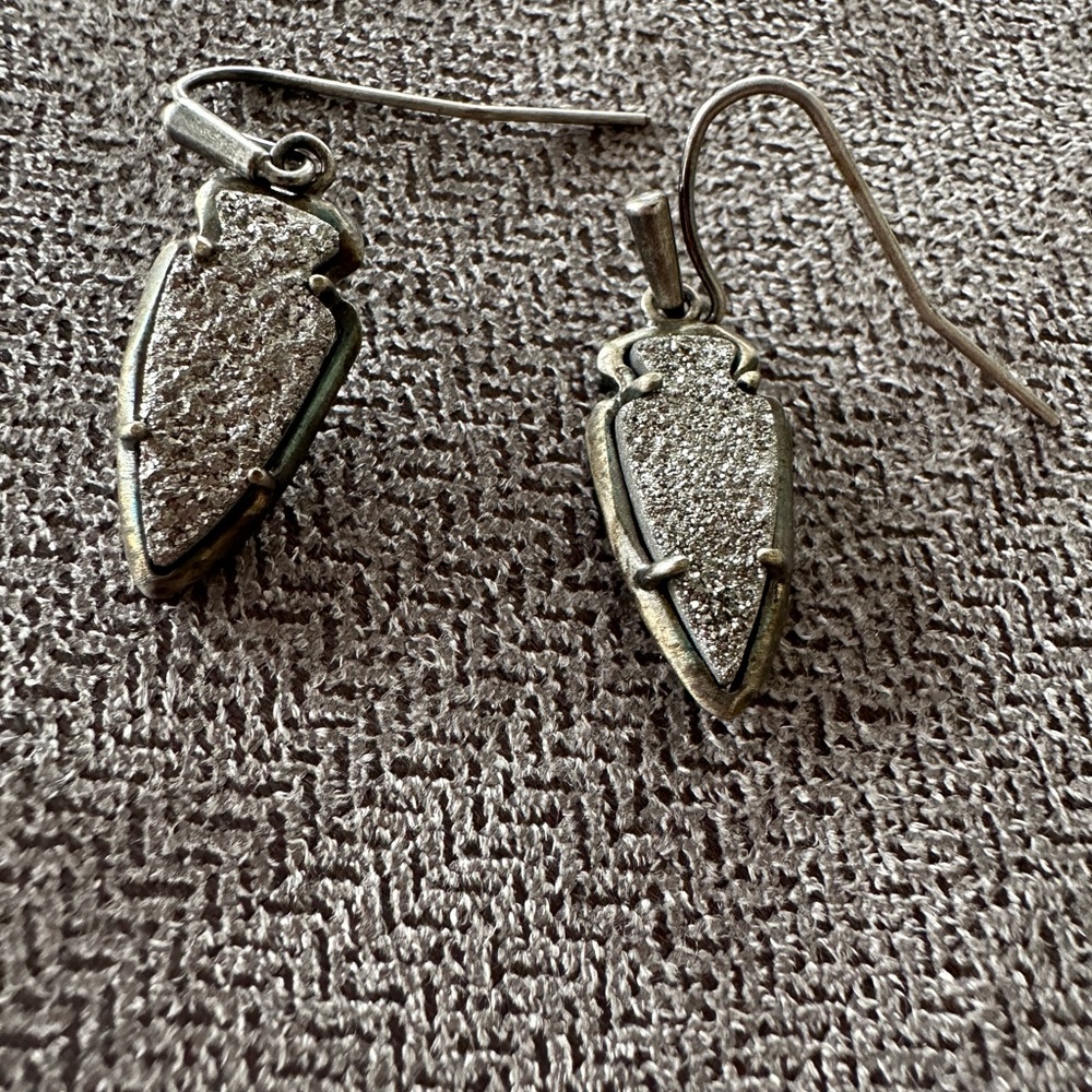 Arrowhead Drop Dangle Pierced Earrings - image 2